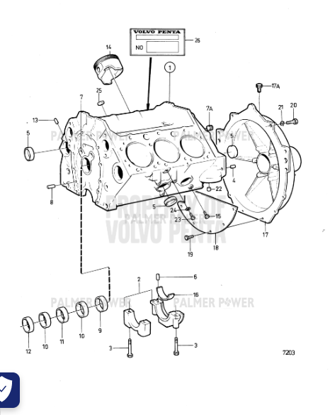 Order VOLVO PENTA 826448 Cover Plate