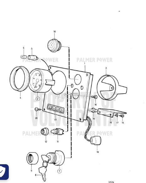 Order VOLVO PENTA 828648 Cable Kit