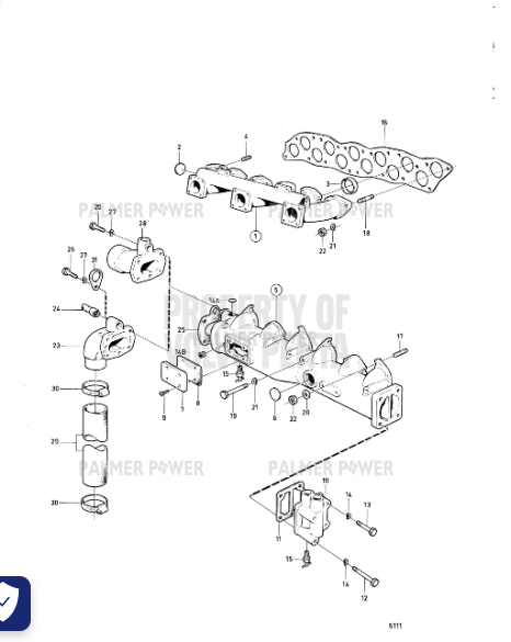 Order VOLVO PENTA 831163 Exhaust Pipe Elbow