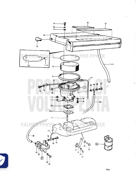 Order VOLVO PENTA 831239 Gasket