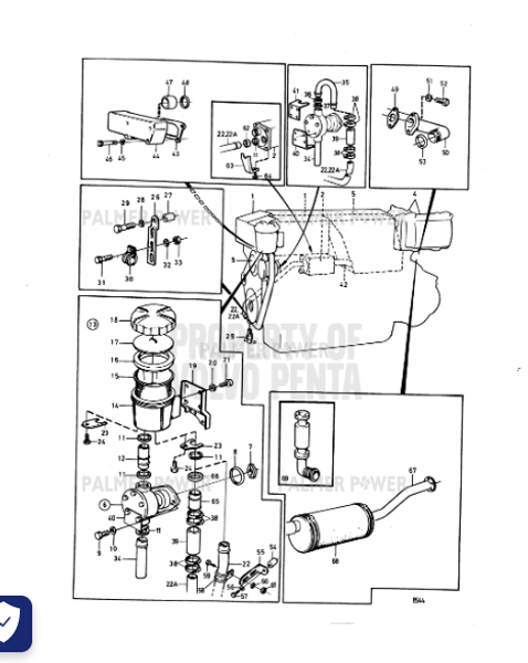 Order VOLVO PENTA 838560 Coolant Pipe