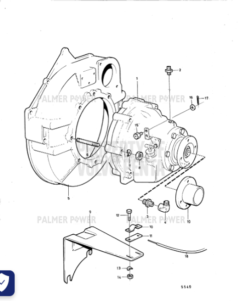 Order VOLVO PENTA 841056 Flywheel Housing