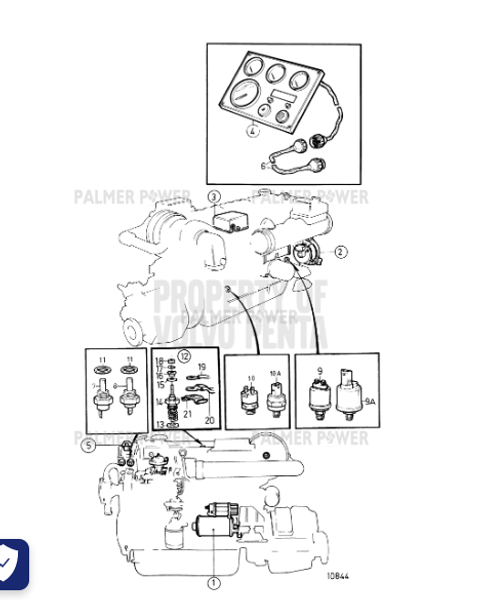Order VOLVO PENTA 846649 Extension Cable