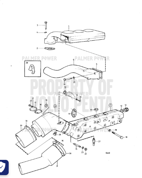 Order VOLVO PENTA 846778 Exhaust Hose