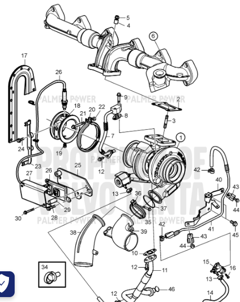 Order VOLVO PENTA 847239 Spacer Sleeve