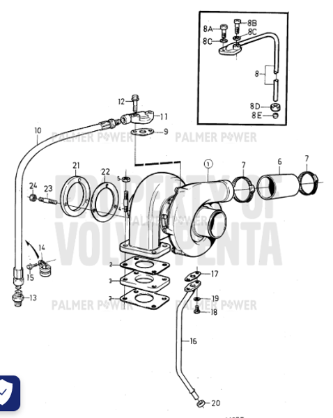 Order VOLVO PENTA 847860 Turbocharger