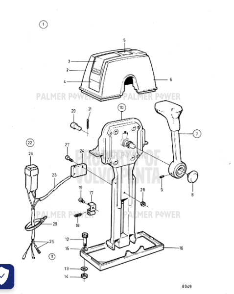 Order VOLVO PENTA 853004 Push Button