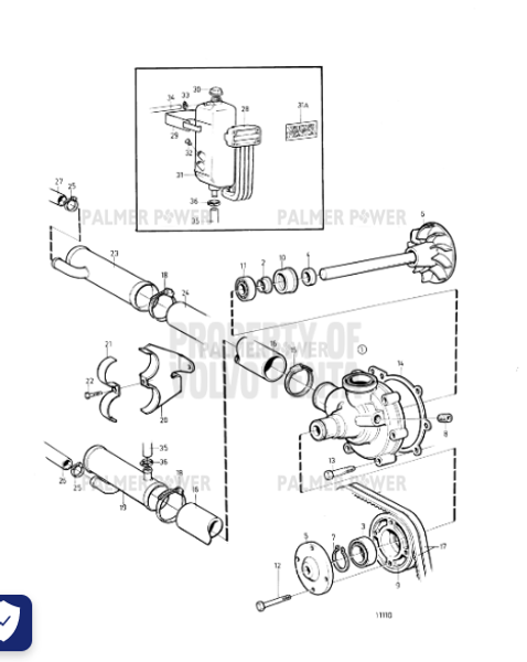 Order VOLVO PENTA 860965 Coolant Pipe