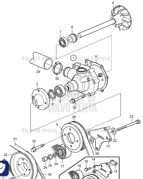 Order VOLVO PENTA 861564 Drive Belt