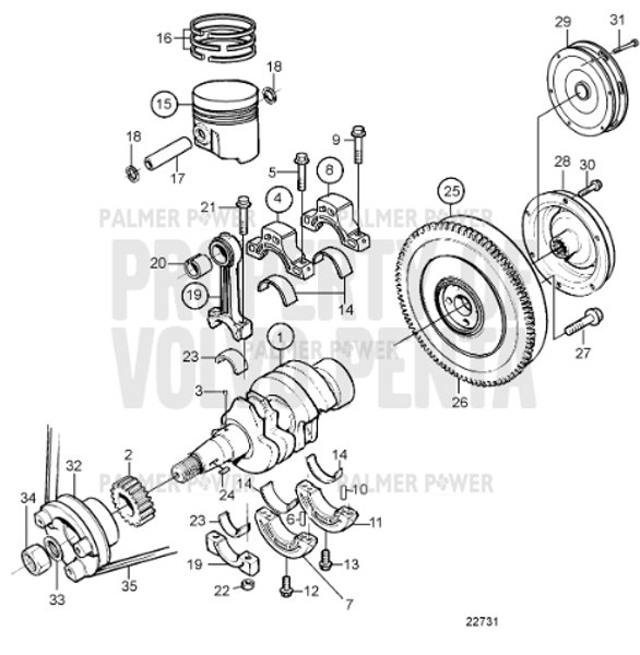 Order VOLVO PENTA 861974 Screw