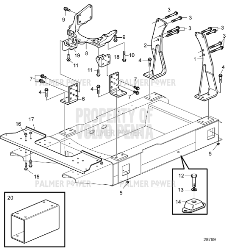 Order VOLVO PENTA 862347 Rubber Cushion