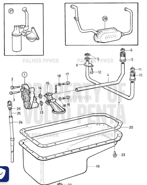 Order VOLVO PENTA 863797 Oil Dipstick
