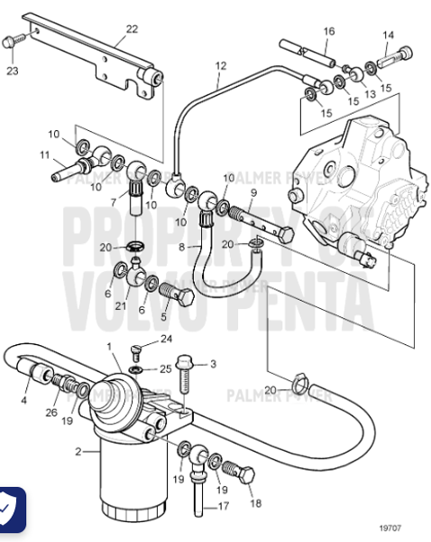 Order VOLVO PENTA 8642836 Nipple