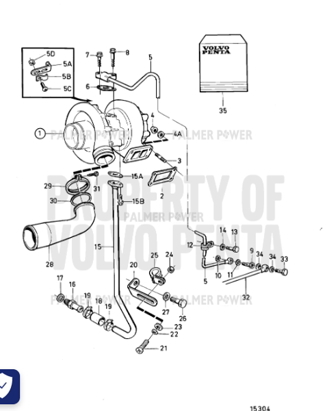 Order VOLVO PENTA 865121 Connecting Pipe