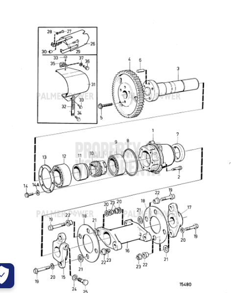 Order VOLVO PENTA 865291 Protecting Plate