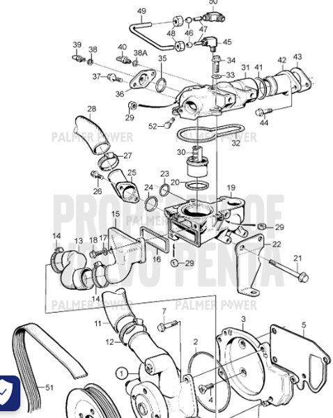 Order VOLVO PENTA 866213 Connecting Pipe