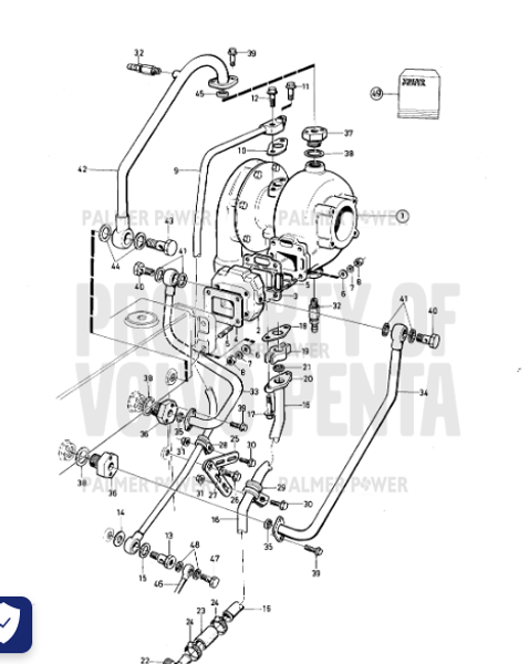 Order VOLVO PENTA 866236 Coolant Pipe