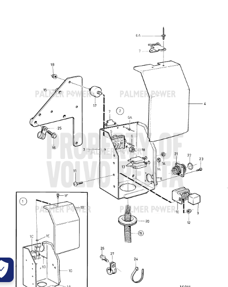 Order VOLVO PENTA 866694 Bracket