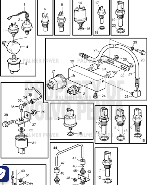 Order VOLVO PENTA 866837 Sensor | Turbo