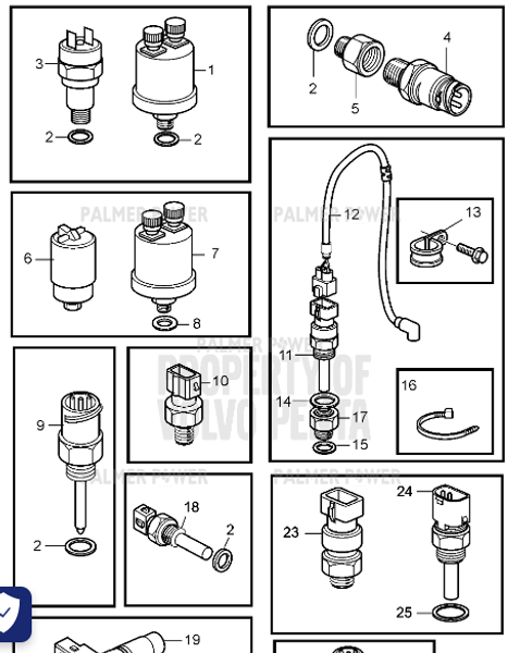 Order VOLVO PENTA 866838 Pressure Sensor