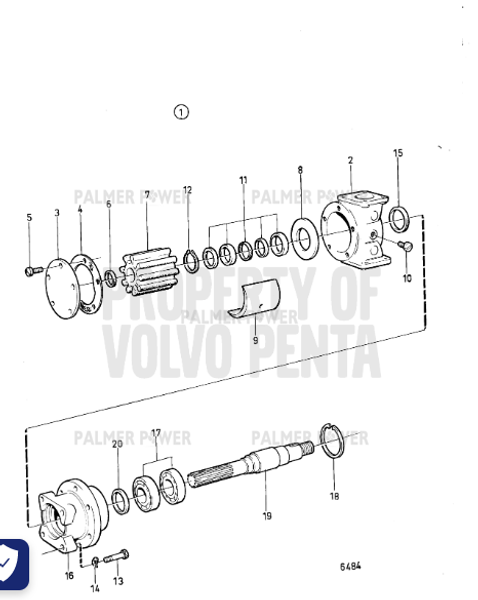 Order VOLVO PENTA 875737 Overhaul Kit