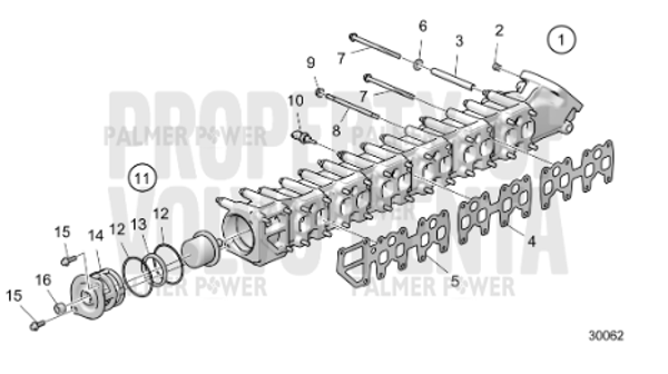 Order VOLVO PENTA 888456 Thermostat Housing