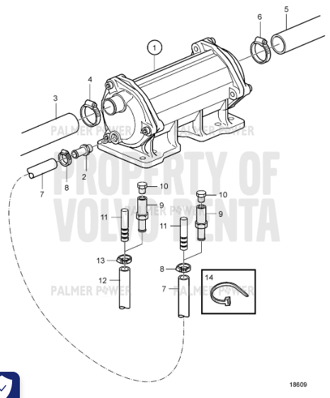 Order VOLVO PENTA 952967 Hose