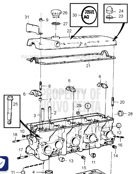 Order VOLVO PENTA 953035 Stud