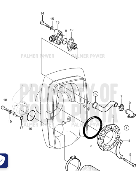 Order VOLVO PENTA 955516 Hexagon Screw