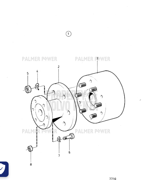 Order VOLVO PENTA 955694 Hexagon Screw