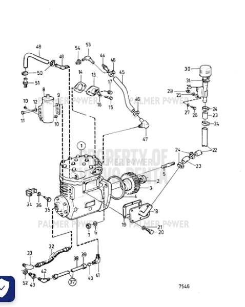 Order VOLVO PENTA 966601 Hose Assembly