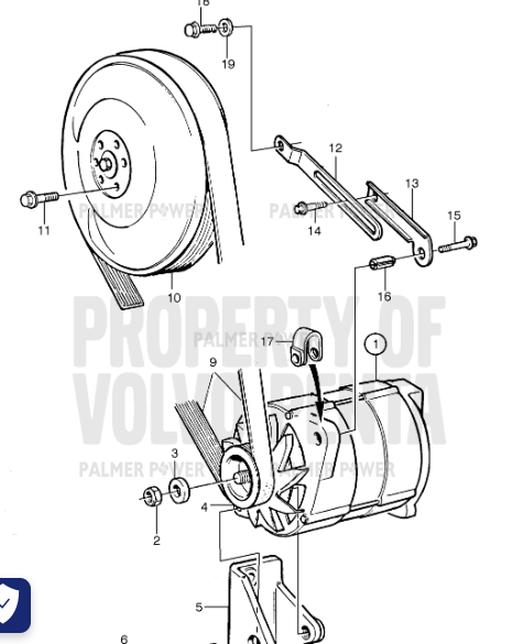 Order VOLVO PENTA 978236 V-Ribbed Belt