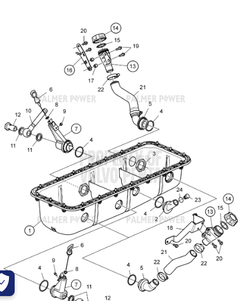 Order VOLVO PENTA 982723 Gasket