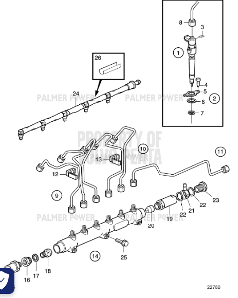 Order VOLVO PENTA 982781 Flange Screw