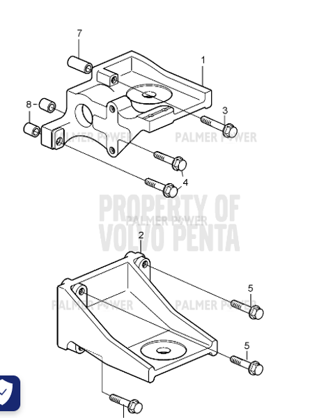 Order VOLVO PENTA 984644 Spacer Sleeve