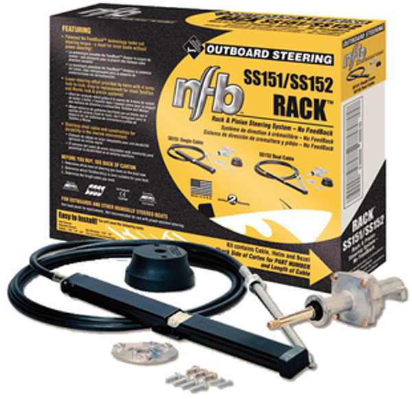 TELEFLEX SS15116 NFB Single Rack Steering System 16'