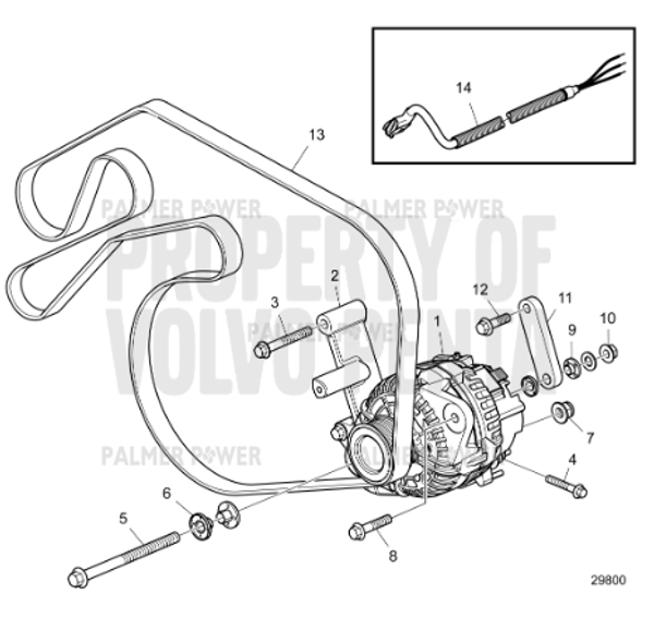 Order VOLVO PENTA 994396 Flange Screw