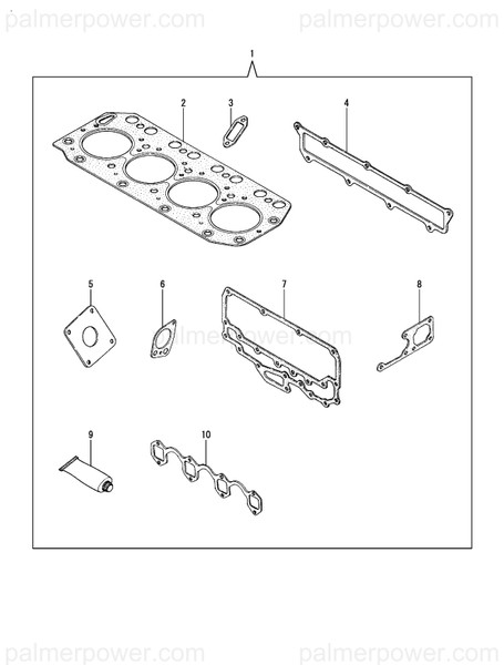 Order YANMAR 119174-01340 Gasket Head T=