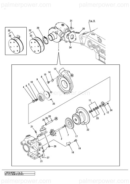 Order YANMAR 119175-18031 Turbocharger Assy