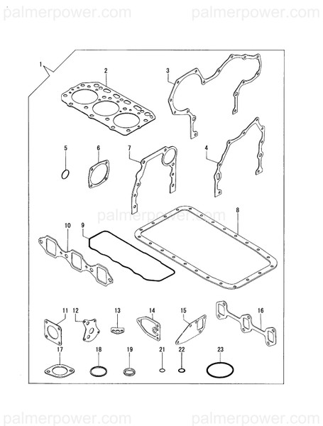 Order YANMAR 129150-01511 Gasket Gear Case