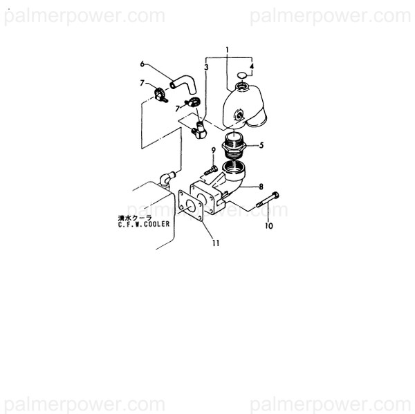 Order YANMAR 124070-13520 Elbow