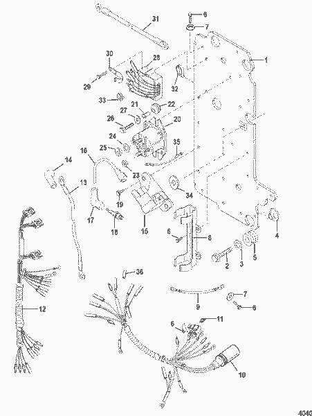 Order MERCURY 850045A 2 Harness Assembly, Ignition