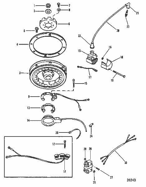Order MERCURY 19926100 Screw, (#10-24 X 1.00), Stator To Upper End Cap