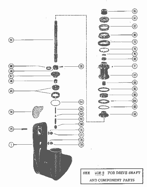 Order MERCURY 21739 Bearing, Roller-Foward Gear