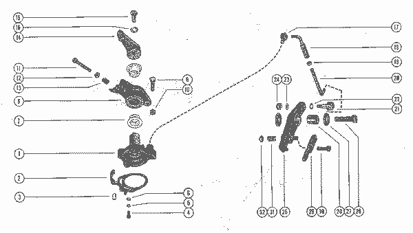 Order MERCURY 34353 Screw, Throttle Arm To Throttle Control Shaft (1")