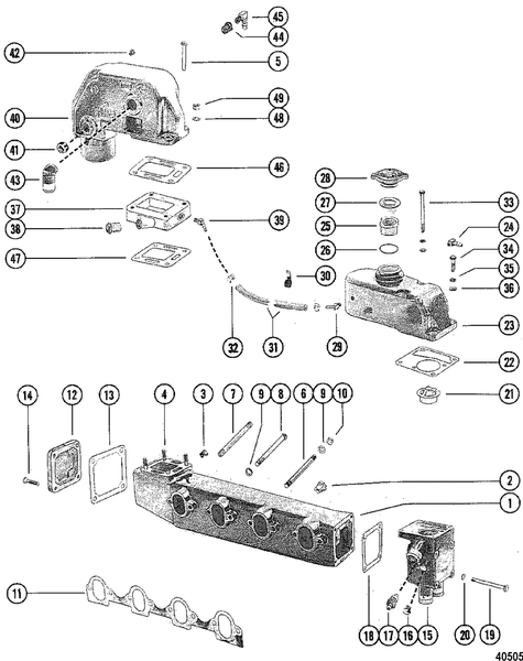 Order MERCURY _ 35785 _ Screw, (.375-16 X 3.250), Manifold To Elbow