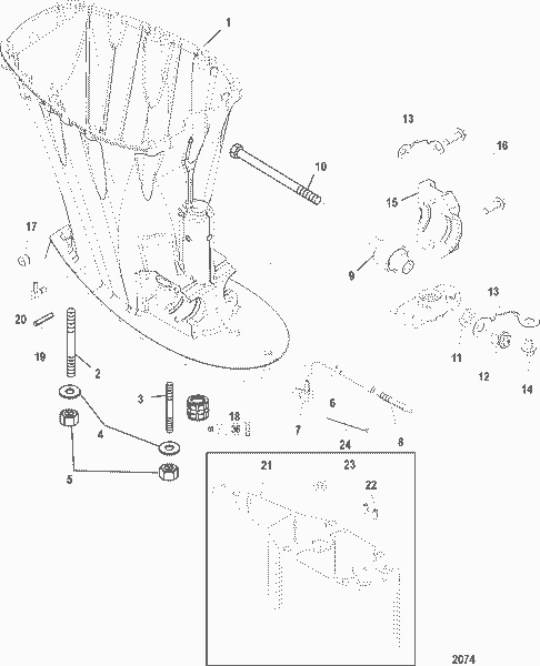 Order MERCURY 40107 25 Screw, (M8 X 25)