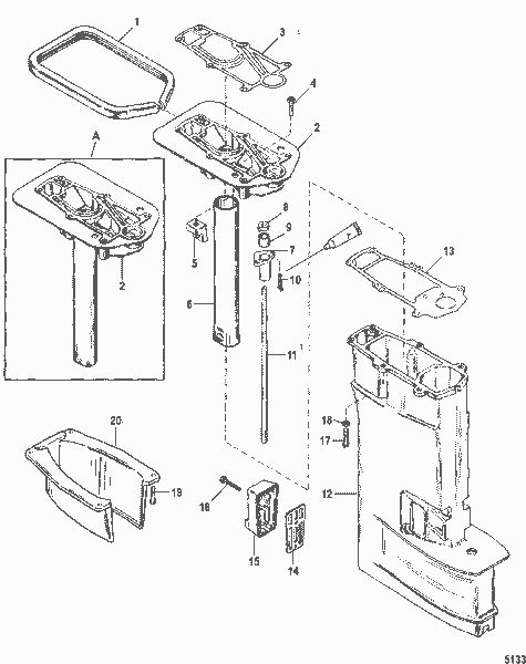 Order MERCURY 43337 4 Gasket, Drive Shaft Housing