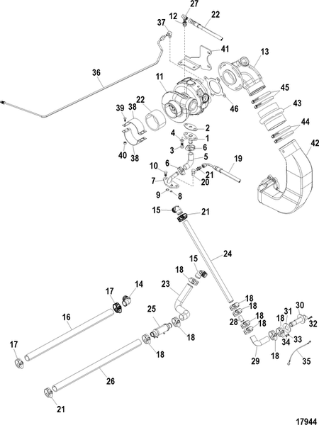 Order MERCURY _ 815504280 _ Clamp, Worm Gear