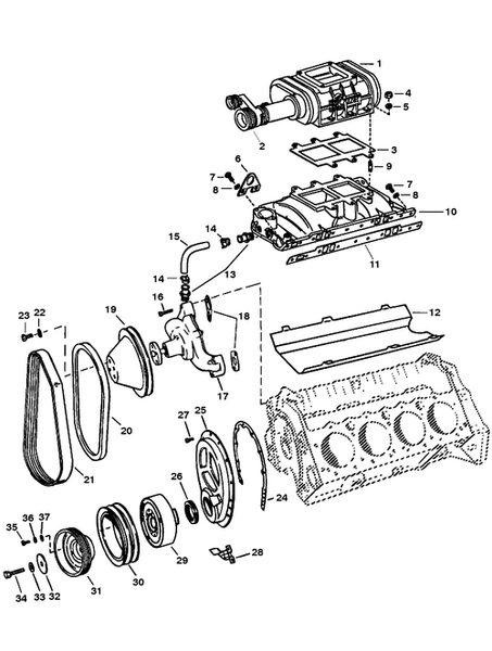 Order MERCURY _ 8171181 _ Gasket-Intake To Supercharger